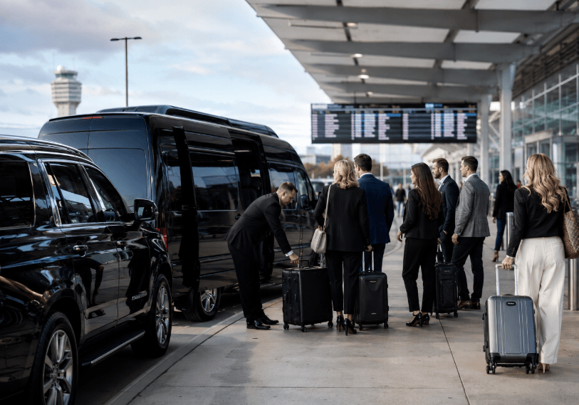 airport transportation for large groups