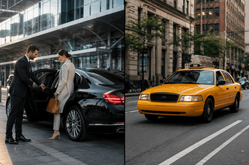 taxi vs chauffeur service North Carolina