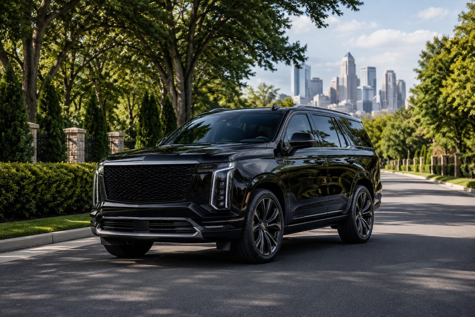 North Carolina SUV Transportation with a latest-model black luxury SUV